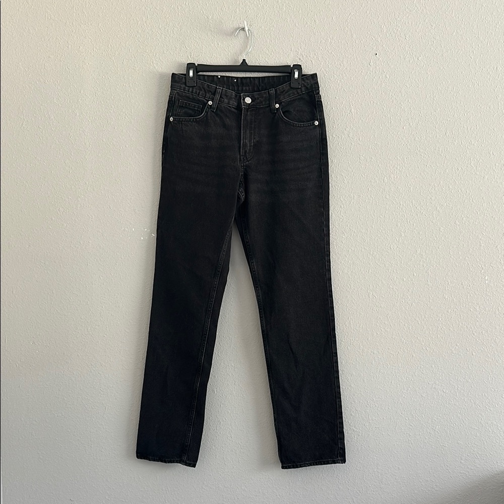 &denim women’s straight regular fit mid waist jeans 4